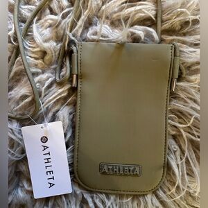 Athleta Taupe Phone Crossbody